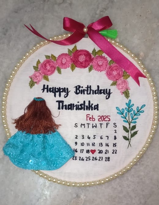 Personalized Hoop Art